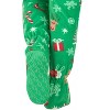 Footed Pajamas - Tis The Season Adult Hoodie Fleece One Piece - 3 of 4