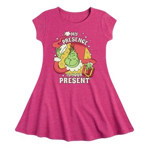 Girls' - Dr. Seuss -  Fit & Flair Cap Sleeve Dress - 1 of 2