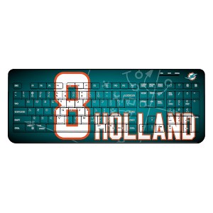 NFL Miami Dolphins Players Game Tactic Wireless USB Keyboard - 1 of 4
