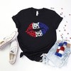 Simply Sage Market Women's Patriotic Lips  Short Sleeve Graphic Tee - 3 of 4