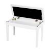Tangkula PU Leather Piano Bench Solid Wood Padded Double Duet Keyboard Seat w/ Storage Box - 2 of 4