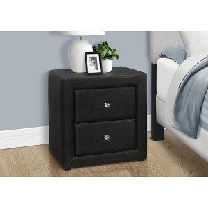 NicBex 20.5 Inch Upholstered Nightstand with 2 Drawers,Side Table with Metal Round Handle for Bedroom,Living Room - 1 of 4
