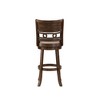 New Classic Furniture, Gia 29" Solid Wood Swivel Bar Stool with Fabric Seat in Cherry, Red - 4 of 4