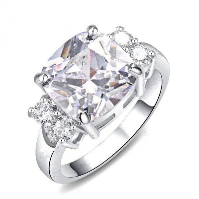 Hollywood Sensation Bella Cubic Zirconia Cushion Cut Ring