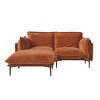 WJSHome Modular Velvet Sectional Sofa with Chaise,74" Modern L-Shaped Couch for Living Room, 8" High Metal Legs - 4 of 4