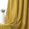 Tassels Soft Luxury Room Darkening Velvet Window Curtain Panels for Living Room - 3 of 4