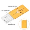 Unique Bargains Aluminium Lightweight Backpack Identifier Card Travel Luggage Tags 5 Pcs - 3 of 3