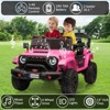 Jojoka 2 Seater Ride on Car for Kids, 24v Electric Power Ride on Truck Toy with Remote Control, Adjustable Car Body - 4 of 4