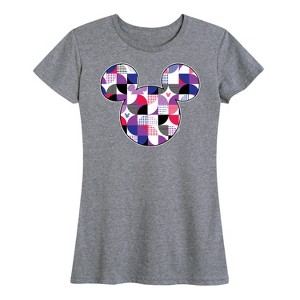 Women's - Disney - Mickey Head Solid Geo Short Sleeve Graphic T-Shirt - 1 of 4