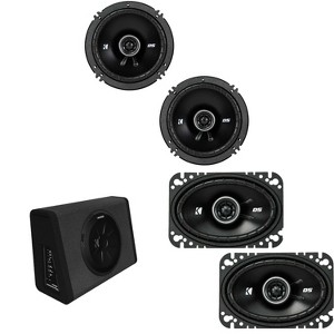 Kicker 11PT250 Powered Enclosure & 43DSC6504 6.5" & 43DSC4604 4x6" Bundle - 1 of 4