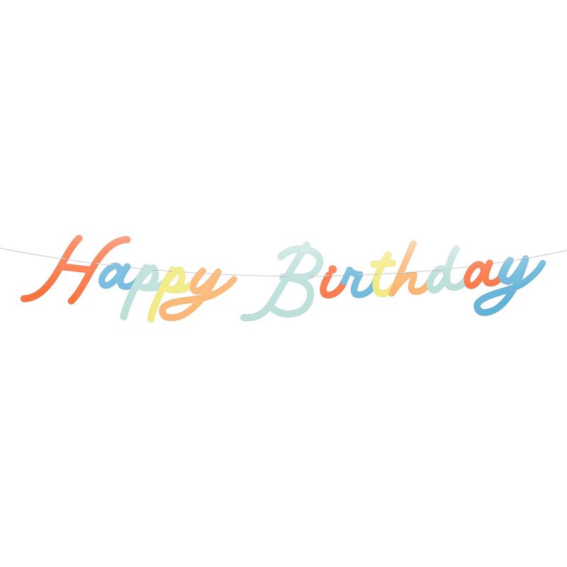 Meri Meri Bright Personalisable Birthday Garland Set (9' with excess cord - Pack of 1), 4 of 5