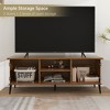 Fluted TV Stand, Mid Century Modern TV Stand for 55/60/65 inch TV, Entertainment Center - 2 of 4