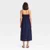 Women's Smocked V-Waist Midi Dress - A New Day™ - 2 of 3