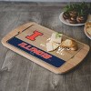 NCAA Illinois Fighting Illini Parawood Billboard Glass Top Serving Tray - 3 of 3