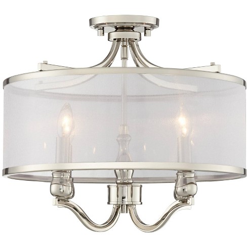 Possini Euro Design Nor Vintage Ceiling Light Semi Flush Mount