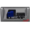 Kenworth K100 with 1-Bar Grill and X-Long Chrome Chassis Blue 1/87 (HO) Plastic Model Car by Promotex - 3 of 4