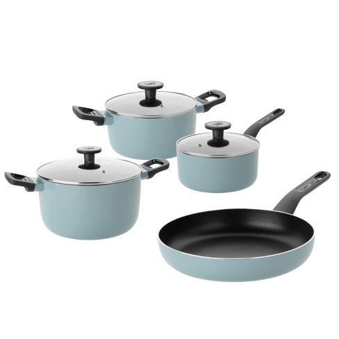 Berghoff Slate Non-stick Aluminum 7pc Cookware Set With Glass Lid : Target