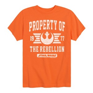 Boys' - Star Wars - Property Of Rebellion Short Sleeve Graphic T-Shirt - 1 of 4