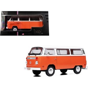 1974 Volkswagen T2 Bus Orange and White 1/24 Diecast Model by IXO Models - 1 of 4