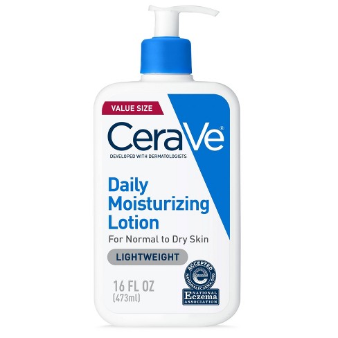 CeraVe Daily Face and Body Moisturizing Lotion for Normal to Dry Skin -  Fragrance Free - 16 fl oz