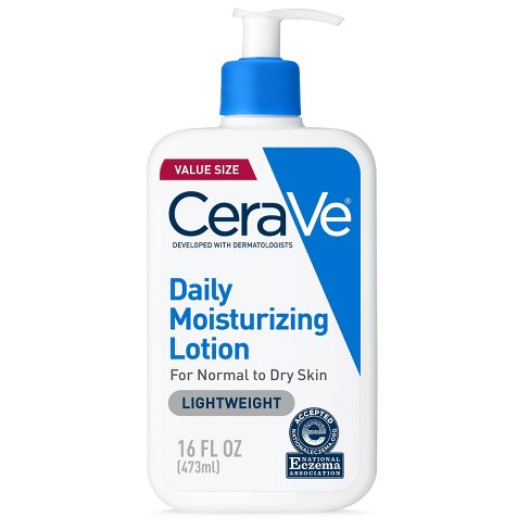 CeraVe Daily Face and Body Moisturizing Lotion for Normal to Dry Skin - Fragrance Free - 16 fl oz - image 1 of 4