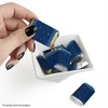 Big Dot of Happiness Navy Confetti Stars - Mini Candy Bar Wrapper Stickers - Simple Party Small Favors - 40 Count - 2 of 4