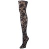 Natori Women's Asya Rose Nylon Fashion Tights Black - 2 of 2