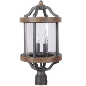 Craftmade Lighting Ashwood 2 - Light Lantern in  Textured Black/Whiskey Barrel - 1 of 1