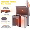 Aivituvin Insulated Large Wooden Dog House,Outdoor Dog House with Liner Inside-AIR43-IN - 2 of 4