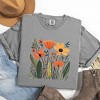 Simply Sage Market Orange Wildflowers Garment Dyed Tee - 3 of 4