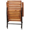 vidaXL Reclining Patio Chairs set of 2, Adjustable Backrest, Foldable Design, Resistant Solid Acacia Hardwood, - 4 of 4