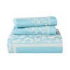 Lightweight Cotton Blend Oversized Jacquard Boho Floral Scroll Bedspread Set by Blue Nile Mills - 2 of 4