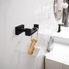 BWE Round Bathroom Robe Hook and Towel Hook(2-Pack) - 4 of 4