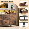 10 Drawer Dresser for 75In TVs, 63" W Long Wide Chest of Drawers, Multi-Functional Storage Organizer Dresser for Closet Hallway Living Room - 3 of 4