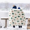 Flannel Christmas Throw Blanket for Couch, Christmas Decorations Gifts for Women, Warm Throw Blanket. - 4 of 4