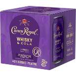 Crown Royal Whisky & Cola Cocktail - 4pk/12 fl oz Cans