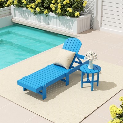 WestinTrends Dylan 2 Piece Poly Reclining Chaise Lounge