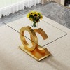 NicBex Dining Table 63" Modern Minimalist Rectangular Dining Table with MDF OC-Shaped Bracket - 3 of 4