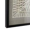 Set of 3 Paper Geometric Handmade 3D Origami Shadow Boxes with Black Frame White - The Novogratz: Contemporary Art, Vertical Display - 4 of 4