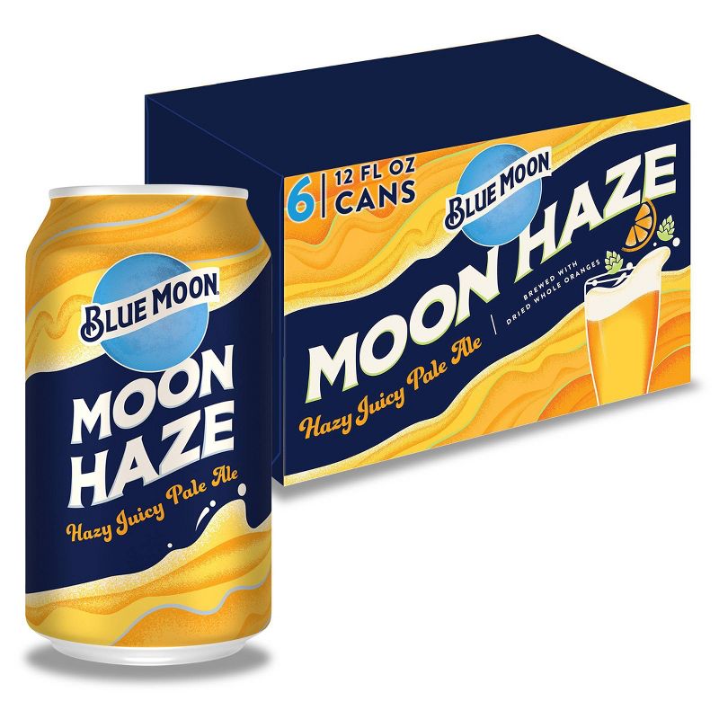 Blue Moon Haze IPA Beer - 6pk/12 fl oz Cans, 1 of 10