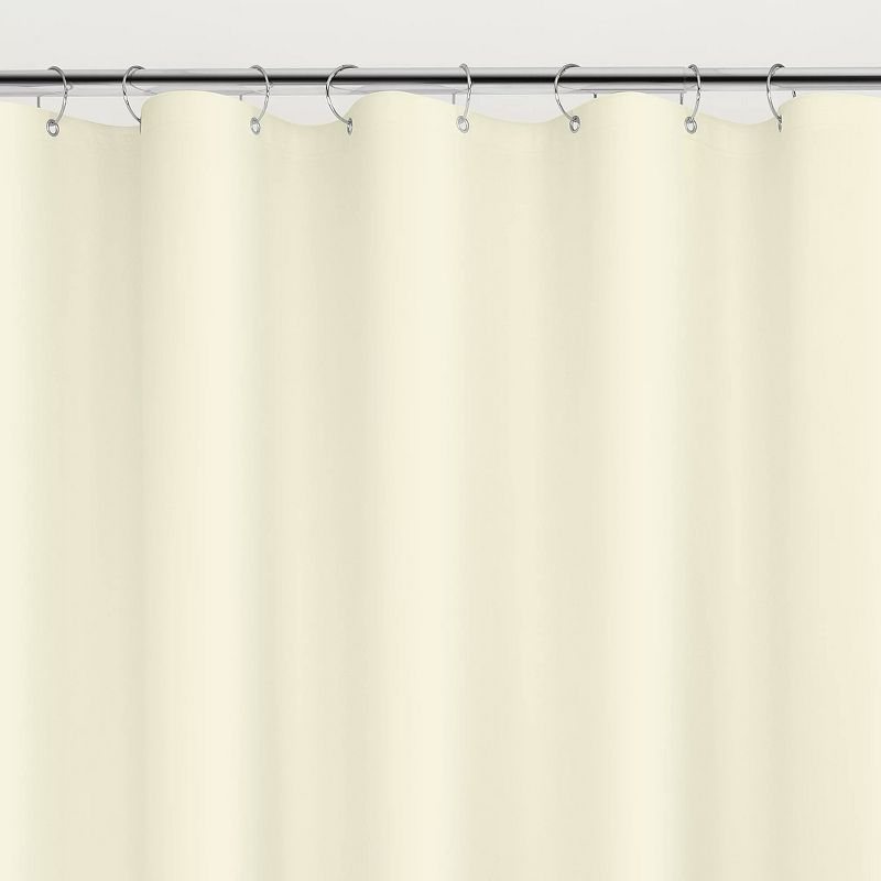GoodGram The Clean Home Collection Heavy Duty Odorless & Non-Toxic Ivory Cream Colored PEVA Shower Curtain Liner, 3 of 4