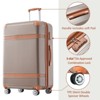 3 Pieces Luggage Sets, Travel Suitcase with TSA Lock & 8 Spinner Wheels, Travel Rolling Luggage Set (20'' 24'' 28'') - 2 of 4