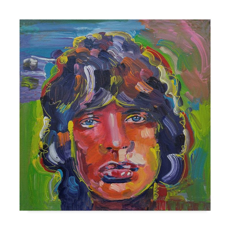 Trademark Fine Art -Howie Green 'Mick Jagger Portrait' Canvas Art, 2 of 4