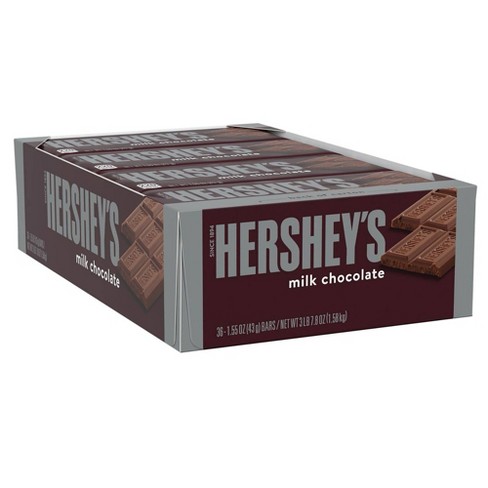 Hershey's Milk Chocolate Bar - 55.8oz/36ct : Target