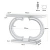 MAYEERTY 39-Inch Modern Mirrored Console Table - Sofa Table for Hallway & Living Room - 3 of 4