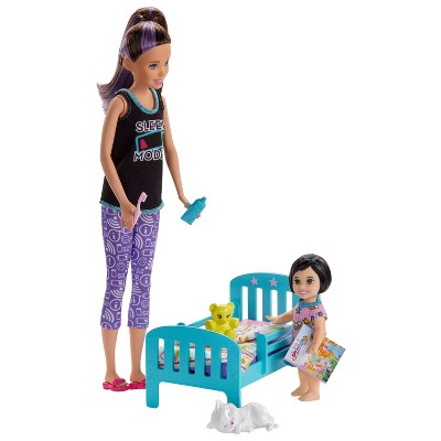 barbie babysitter stroller set