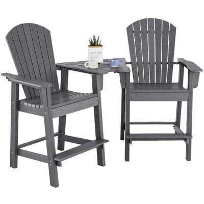 2pcs Hdpe Tall Adirondack Chair Barstools Connecting Tray Patio   GUEST 9d3f6c7d Fd9e 43b7 Af97 D15049f49710