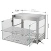 Winado 40 qt. 2-Tier 24 in. Stainless Steel Commercial Electric Food Warmer Buffet Server with 1 Warming Sections and 1 Crocks - 2 of 4