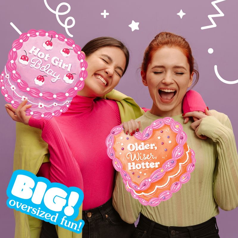 Big Dot of Happiness Hot Girl Bday - Vintage Cake Birthday Party Large Photo Props - 3 Pc, 2 of 6