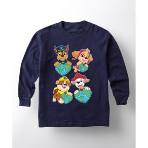 Boys' - Paw Patrol - Heart Earth Long Sleeve Graphic T-Shirt - 1 of 4